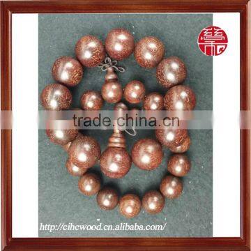Unisex Buddhist Wood Bracelet, Wood Charm Bracelet, Wood Beads Charm 15mm and 20mm photo-3