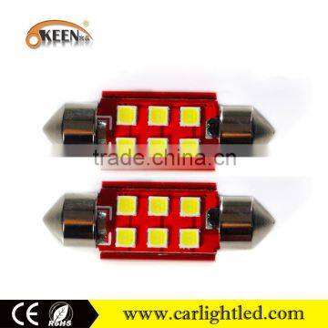 High quality Canbus festoon led car bulb,3030 chips 6smd car led spot light 12v with no-polarity fecture