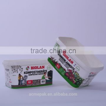 3.2L IML paint glue construction material plastic box