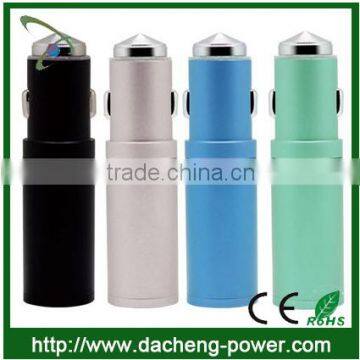 1000mah power bank car charger 2in1 function 5V 1A car charger power bank