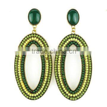 2016 Colorful Fashion Earring,Elegant Crystal Earring,Western Imitation Jewellery