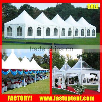 White PVC fabric sideWall Small Gazebo Pagoda wedding tent 3X3m for sale at South Africa