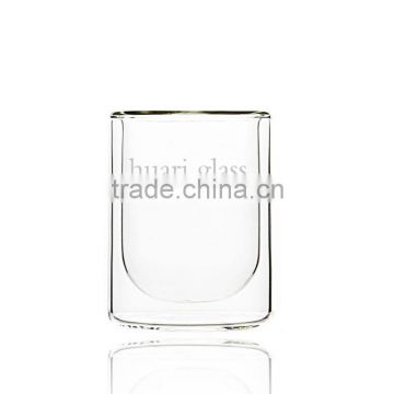 Factory directly wholesale glass double wall cups and mugs