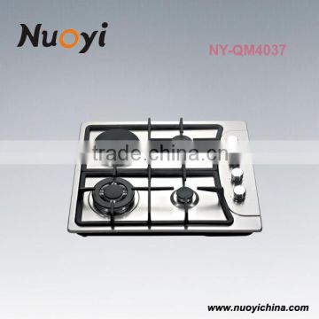 Nuoyi kitchen appliance 3 Zone Gas cooker Combine 1 zone hot plate in good quality