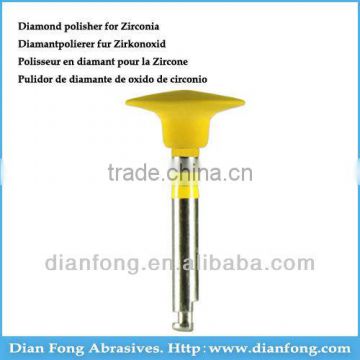 Sr105EF RA Shank Wheel Shaped Silicone Rubber Impregnated With DIAMOND Heatless Dental Diamond Polisher For Finishing