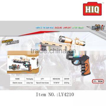 2016 kid favorite shock gun projector toy cheap plastic toy guns