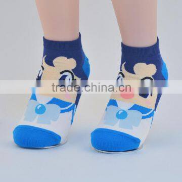 custom children jaquard cotton invisible socks