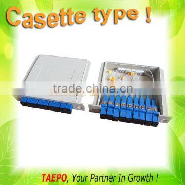 1x8 Casette type Fiber optic PLC splitter