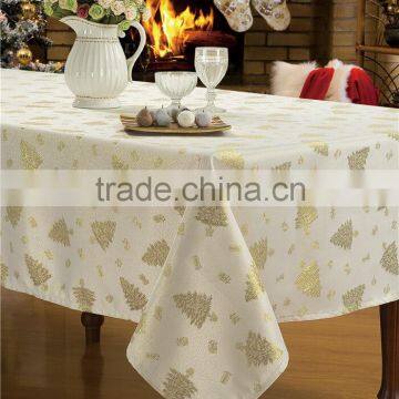 Poloyester Table Cloth/luxury Table Cloth/leaves Printed Table Cloth/ photo-2