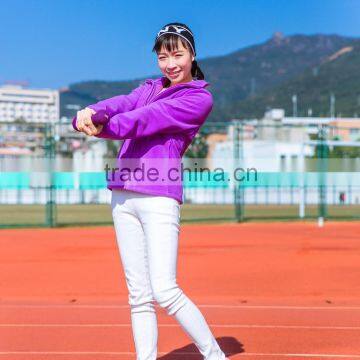 Fashionable Plain Thick Zipper Closure Women & Man Hoody