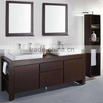 72'' modern Double sink espresso bathroom cabinet(mb-010)