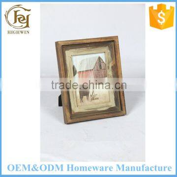 7" wood picture frame stand