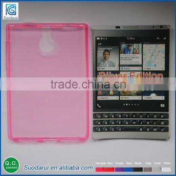 New TPU case For Blackberry Passport silver edition Soft Gel Matte Pudding Case Cover