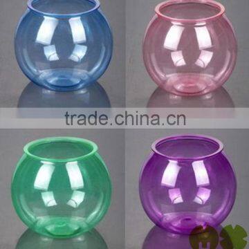 Popular Wholesale Small Plastic Fish Bowls, Transparent & Ccolorful Small Plastic Fish Bowls