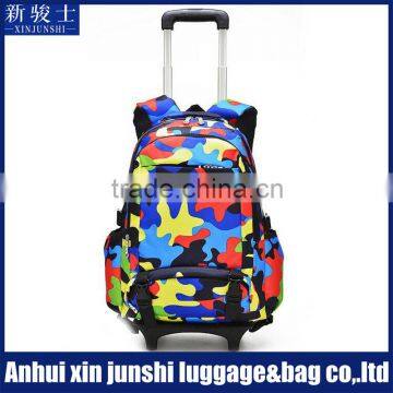 Portable Trolley School Bag Polyester Bag Kid's School Trolley Bag