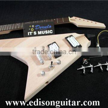 DIY Electric Guitar Kits Solid mahogany body Bolt On MX-013