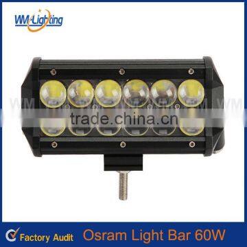 Factory Cheap 4D led light bar 60W LED Light Bar 7"LED Driving light with CE, IP68,RoHS