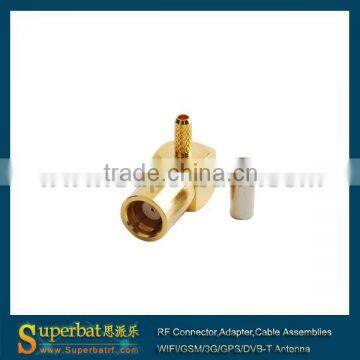 75 Ohm SMB Plug,Right Angle,Crimp smb f adapter wholesale price