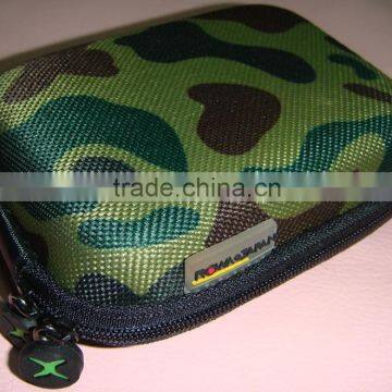 Military Patterns Nylon Zipper Closure Hard Camera GPS Case Bags Box