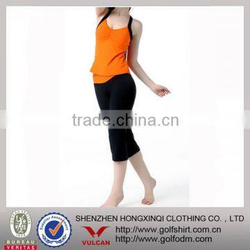 2013 Newest design Dri fit breathable Womens Fitness Apparel Sports wear