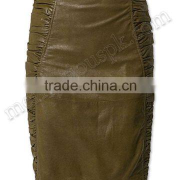 Ladies Fashion Leather Skirts