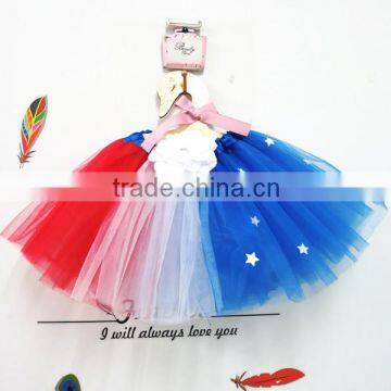 America National Day Fluffy Tutu Skirts for Girl Tutu Fabric