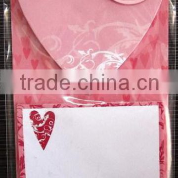 Heart Shape Custom Memo Notepad