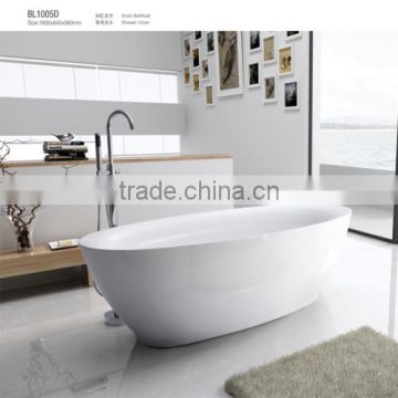 Top sale Seasummer Acrylic freestanding massage bathtub indoor manufacturer with mix valve shower