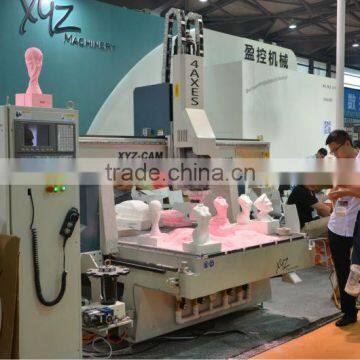XYZ-CAM Four Axis 3D CNC Router resin, foam, wood P4-1325