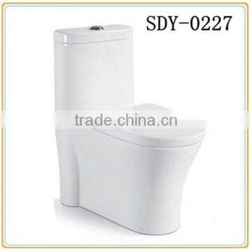 Hot sale ceramic toilet wc bathroom one piece siphonic toilet