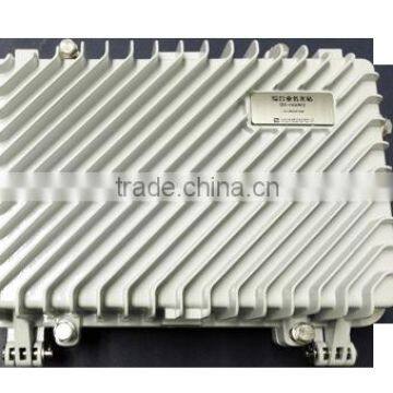 multi-task outdoor station integrated with CMTS, CATV optical receiver, and ONU