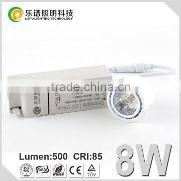 TUV approved 7.5w 2700k cob led spotlight 0-100% dimming with IPAS/ NAMRON/ELTAKO dimmers
