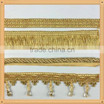 5cm width hot sale sofa bullion fringe with trim loop