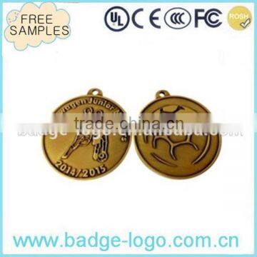 Factory Made Plating Antique Bronze Metal Defence Medal