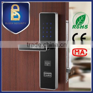 Fashion sliver smart card password door lock with hidden touch screen keypad                        
                                                Quality Choice