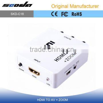 MINI HDMI TO AV ADAPTER with ZOOM