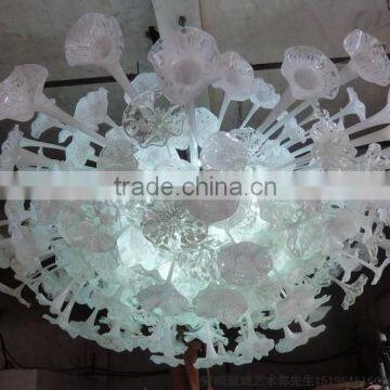 Hand Blown Glass Chandelier Decoration XO-20150621 Modern Glass Art Chandelier From Famous Chinese Glass Artist Mr Ou LianHua