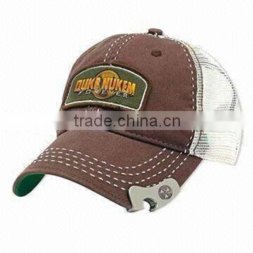 Custom Trucker Cap With Beer Bottle Opener
