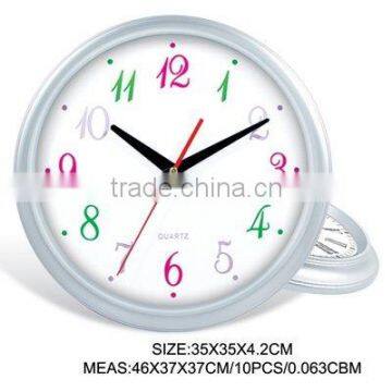 Plastic Wall Clock with Custom Made Clock Dial