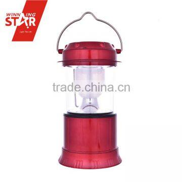 6+1W LED Solar Rechargeable Lantern Sale with USB Output