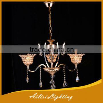 Contemporary Best Selling Top Quality 3 Lights Crystal Chandelier With Iron Material