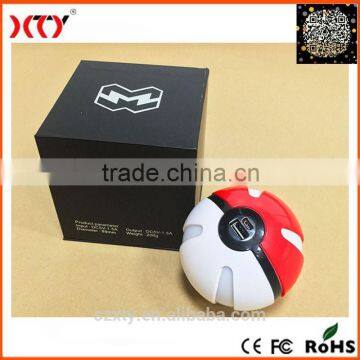 6000mah Pokeball power bank charger game Pokemon go power bank 1