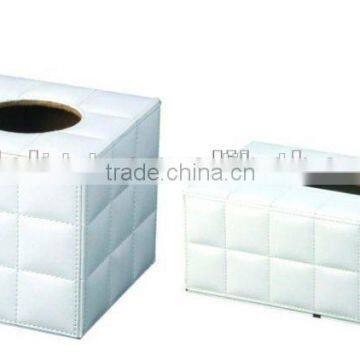 Hot Sale Leather Fancy Tissue Box PU Cheap Napkin Box photo-3