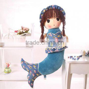 Hot Selling High Quality Birthday Present Mermaid Plush Toy Baby Doll photo-3