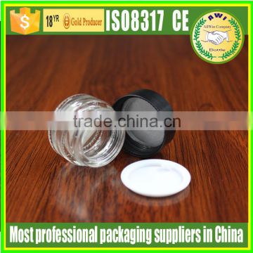 frosted 15ml glass empty cream jar frosetd matte cheap facial cream glass jars with aluminum cap