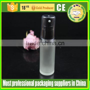 Personal care beautiful glass lotion pump cap bottle