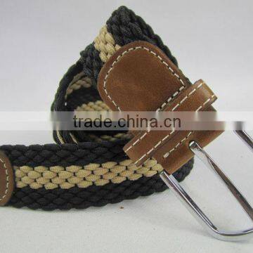 nylon elastice braid fashion belt for men