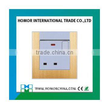 Burshed Aluminum EU Standard Switched Socket photo-5