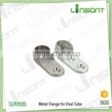 alibaba website zinc alloy wardrobe pipe flange wardrobe accessories oval tube flange