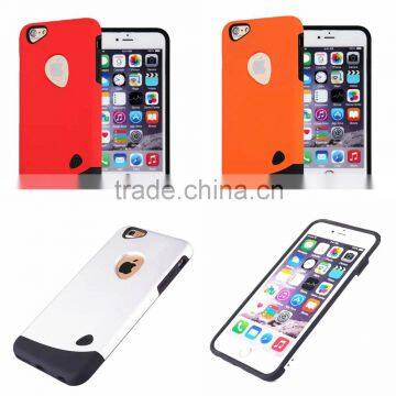 Colorful hard back pc bumper case for iphone 6/6 plus